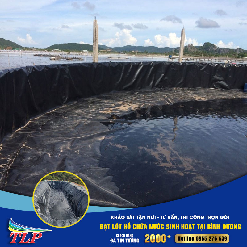 Bạt lót hồ chứa nước sinh hoạt tại Bình Dương: Khảo sát tận nơi - Tư vấn, thi công trọn gói