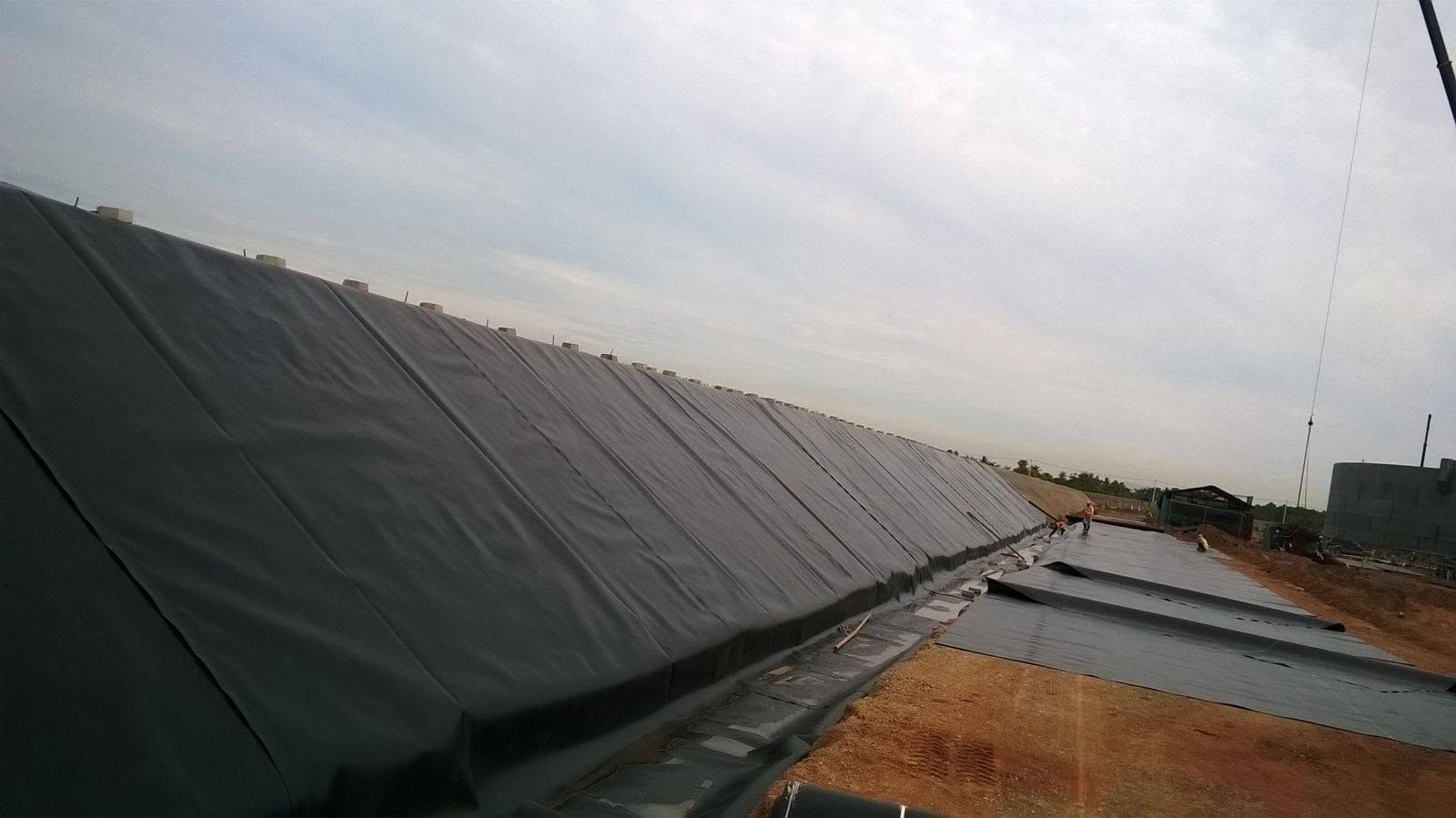 Bạt lót hồ chứa nước sinh hoạt tại Bình Dương