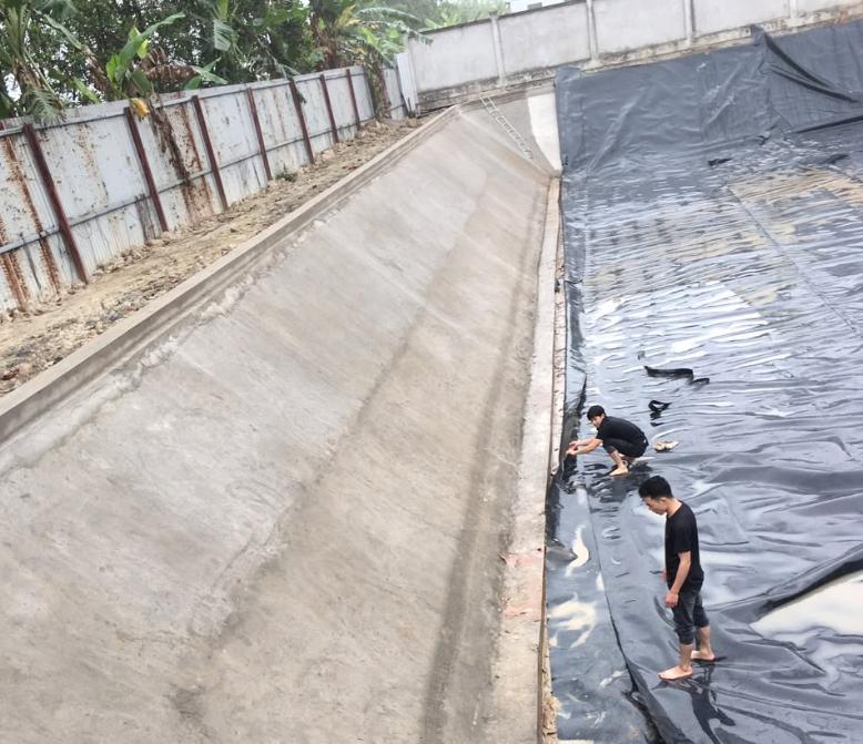 Bạt lót hồ xử lý chất thải, nước thải tại Bình Dương